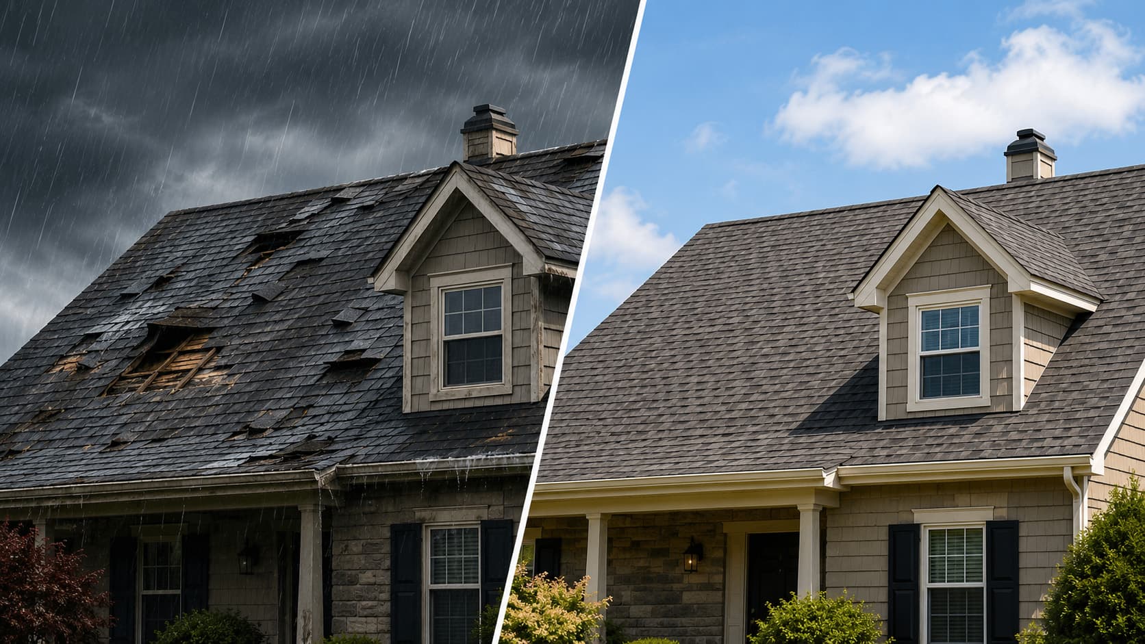 Storm or Roof Leak